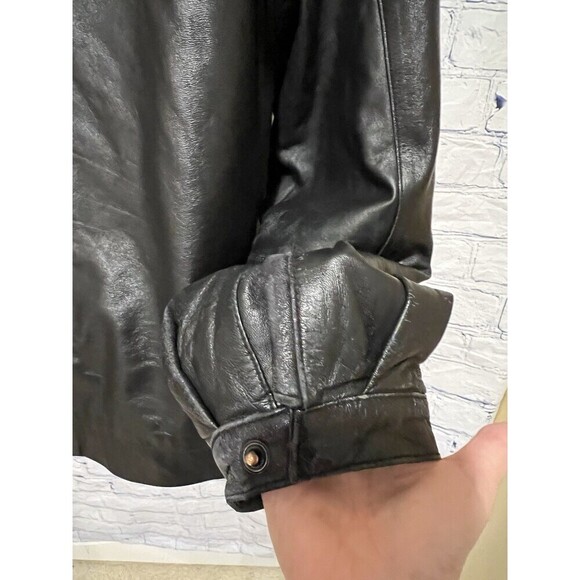 KENNETH COLE REACTION, Vintage, Men's Genuine Lambskin Leather James Dean Large - Picture 4 of 8